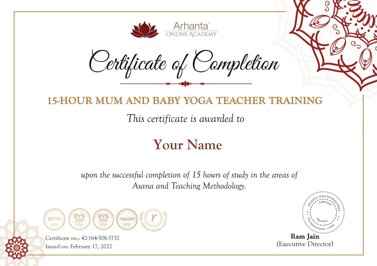 Formación de profesores de yoga para mamás y bebés de 15 horas