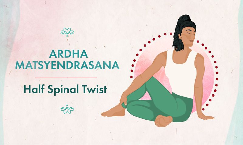 How To Do Full Spinal Twist Pose (Purna Matsyendrasana), Benefits and  Precautions