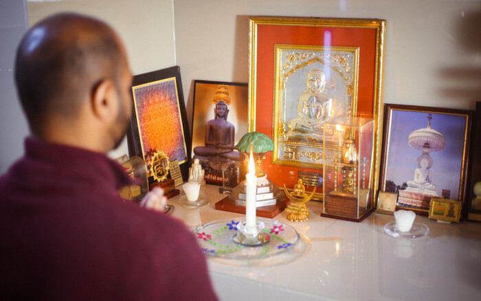 Prayers at Arhanta Yoga Ashram